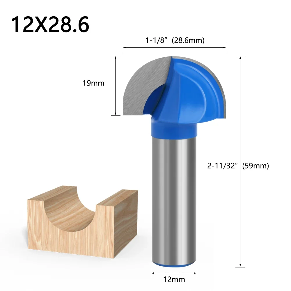 

Фреза по дереву из сплава вольфрама и кобальта 1/2", 12,7 мм