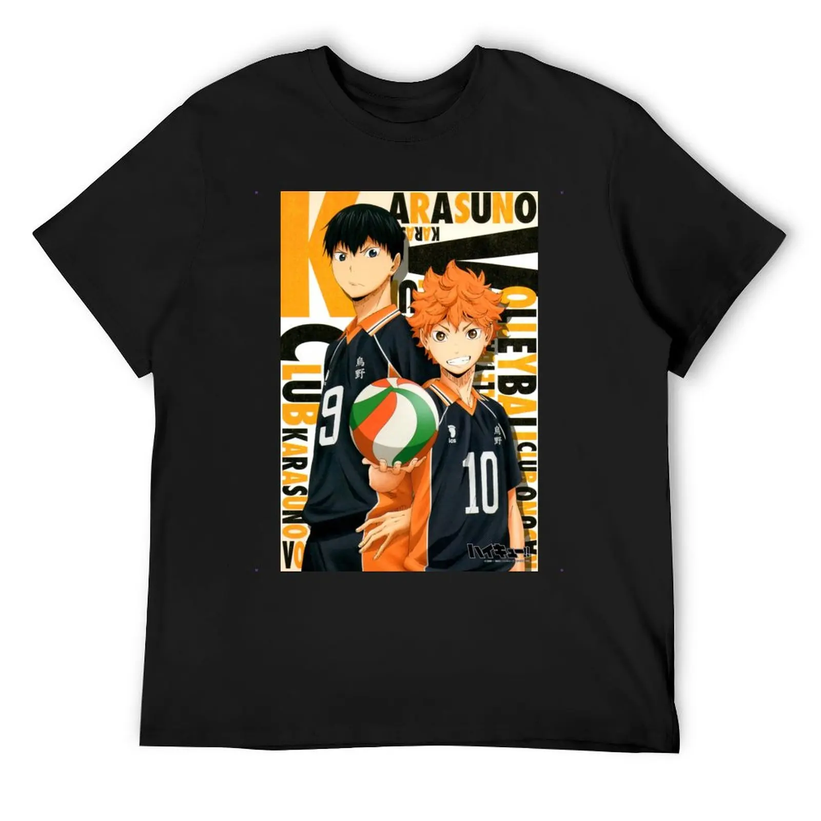 

Haikyuu Hinata Kageyama футболка для мужчин и женщин из чистого хлопка повседневная футболка с круглым вырезом Футболка с коротким рукавом Одежда под...