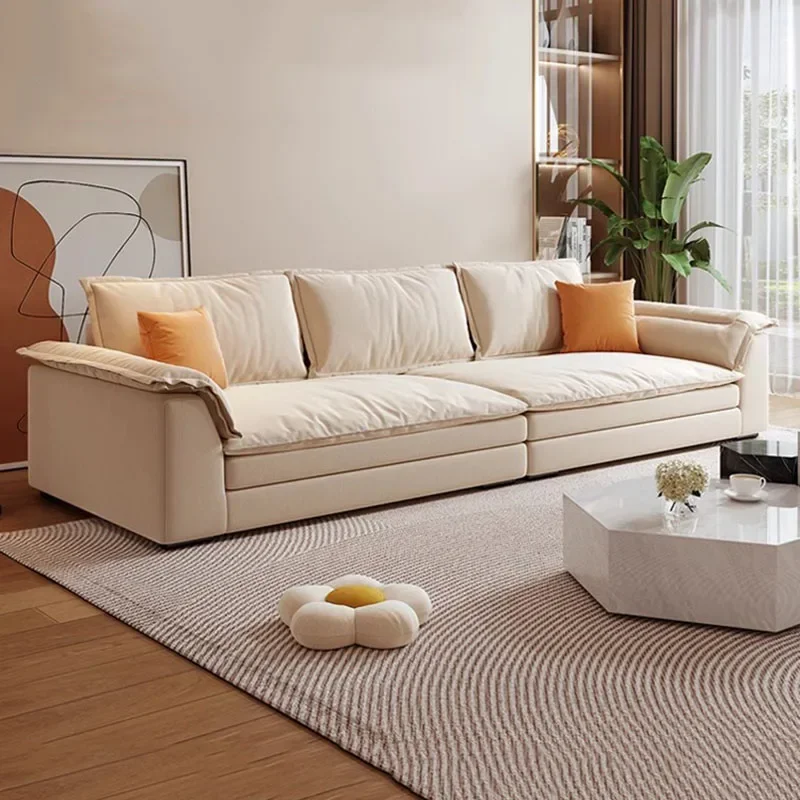 Минималистичные расслабляющие диваны с откидывающейся спинкой для гостиной в