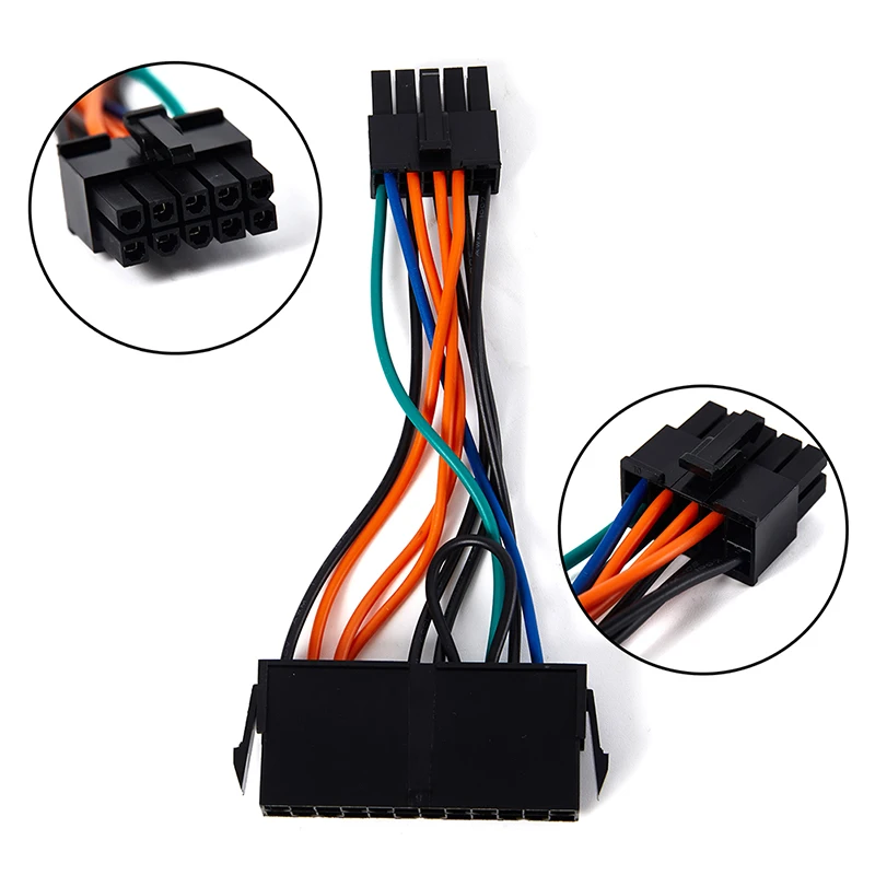 

Кабель питания ATX с 24 контактами на 10 контактами, подходит для материнской платы Lenovo, кабель питания Atx с 24 P на 10 P, 1 шт.