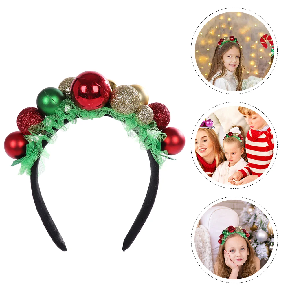 

Christmas Bell Headband Prom Hair Accessories Photo Prop Costume Plastic Supplies