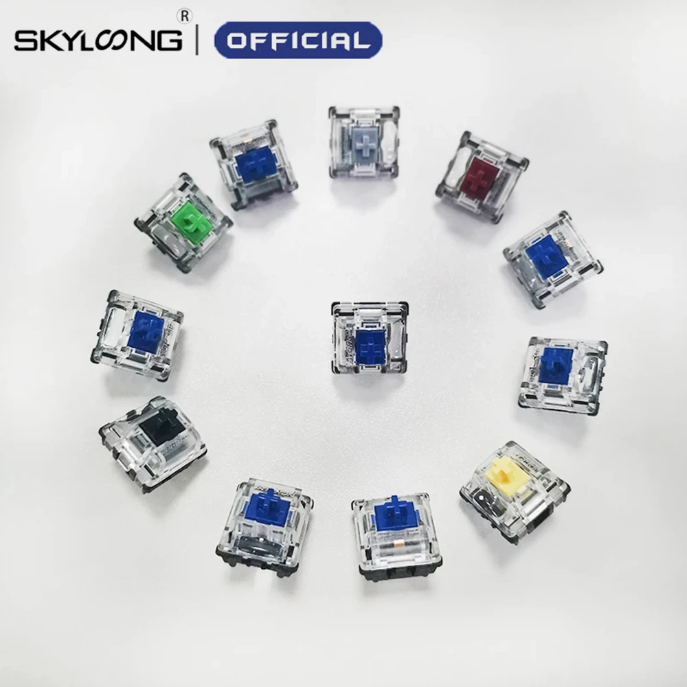SKYLOONG Gateron Yellow Silver  Green Blue Red Brown Black Gateron Switch Optics Switches For Mechanical Keyboard SK61 GK64 GK61