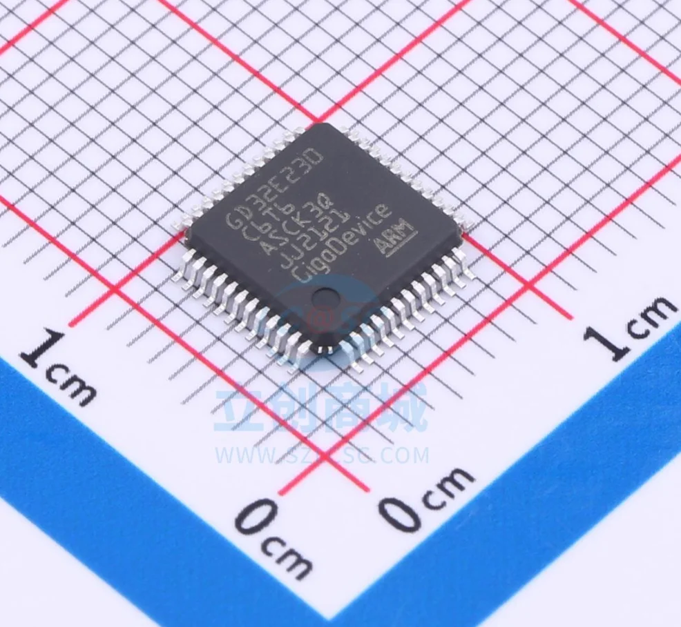 Флэш-память GD32E230C6T6, флэш-память на 72 МГц, 6 КБ, MCU (MCU/MPU/SOC)