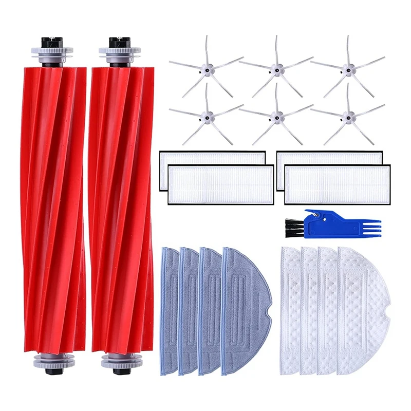 

Vacuum Cleaner Main Brush Side Brush HEPA Filter Kit For Roborock S7 Maxv Ultra T8plus G10S