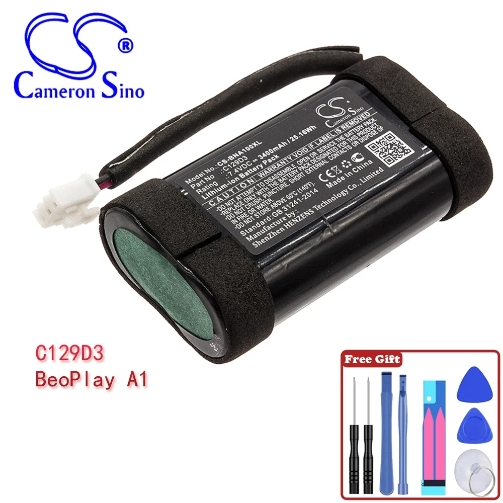 Аккумулятор для колонок Bang &amp Olufsen C129D3 BeoPlay A1 3400 в 7 40 мАч