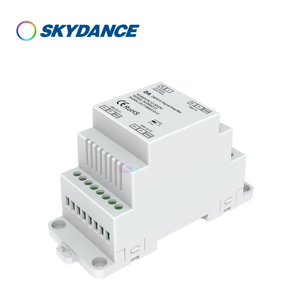 Усилитель сигнала 512 Φ/DA 12 В 24 36 постоянного тока 2-канальный усилитель DMX на