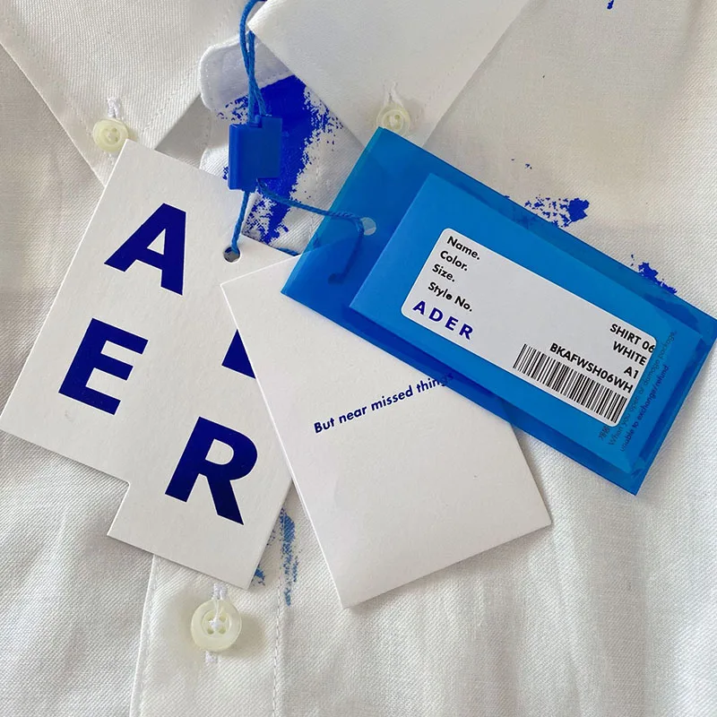 ADER ERROR White Shirts Loose Graffiti Men Women 1:1 Casual Ader Error Shirts