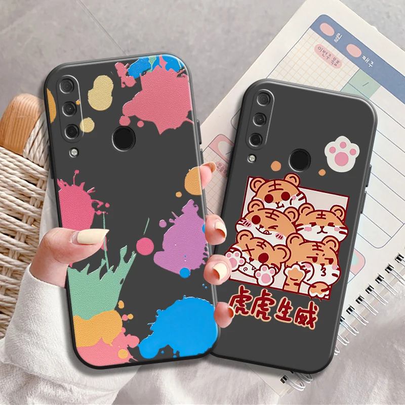 

Rainbow Phone Case For HUAWEI P20 P30 P40 Lite Pro Plus P20 Lite 2019 P Smart 2020 2019 Z 5G Unisex Liquid Silicon Luxury Ultra