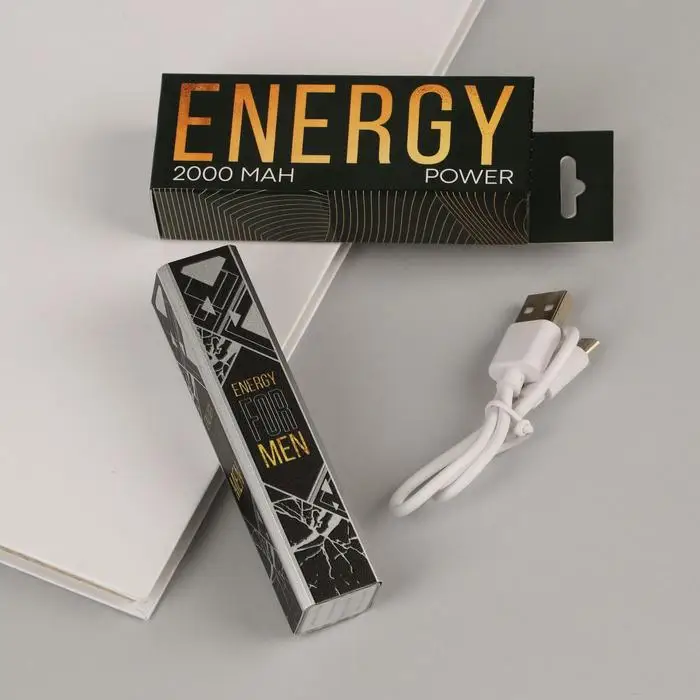 Portable Battery &quotenergy for men" 2000mAh mod. Pb-04 9 5x2 cm | Мобильные телефоны и аксессуары