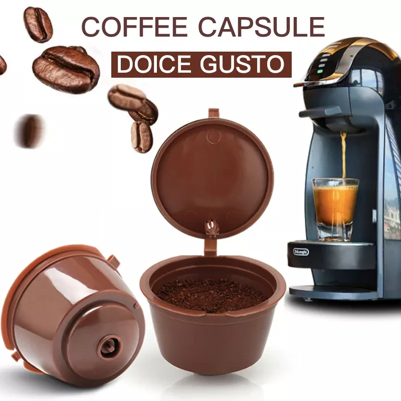 

5pcs Refillable Dolce Gusto coffee Capsule nescafe dolce gusto reusable capsule gusto capsules dolce gusto refill 3 Colors