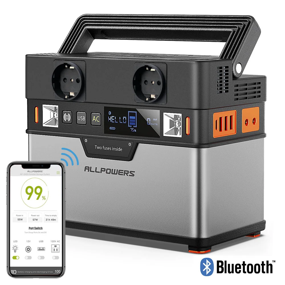 Портативная электростанция ALLPOWERS, 110 В, 220 Вт, 300 Вт