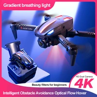 subbt k108 drone 4k profesional hd camera wifi fpv fixed height mini drone with led foldable quadcopter remote control toys