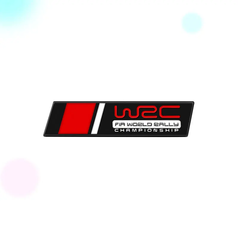 

Универсальный хромированный металлический значок WRC FIA Чемпионат мира по ралли Логотип передний капот решетка эмблема задний багажник значок наклейка декоративные аксессуары