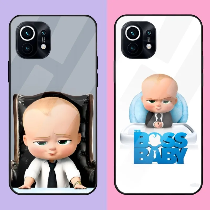 

Cute The Boss Baby Phone Case for Redmi K20 K30 K40 K50 Proplus 9 9A 9T Note10 11 T S Pro Poco F2 X3 NFC Tempered Glass Cover
