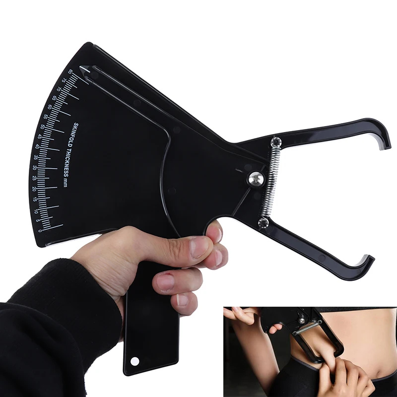 

80mm Skinfold Caliper Body Fat Caliper Fitness Tester Analyzer Fat Measure Tool Health Care Body Mass Tape Measurement Chart