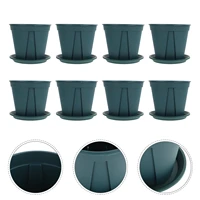 8 sets round flower planter green root control pots flower pots for plants flower gardening containers