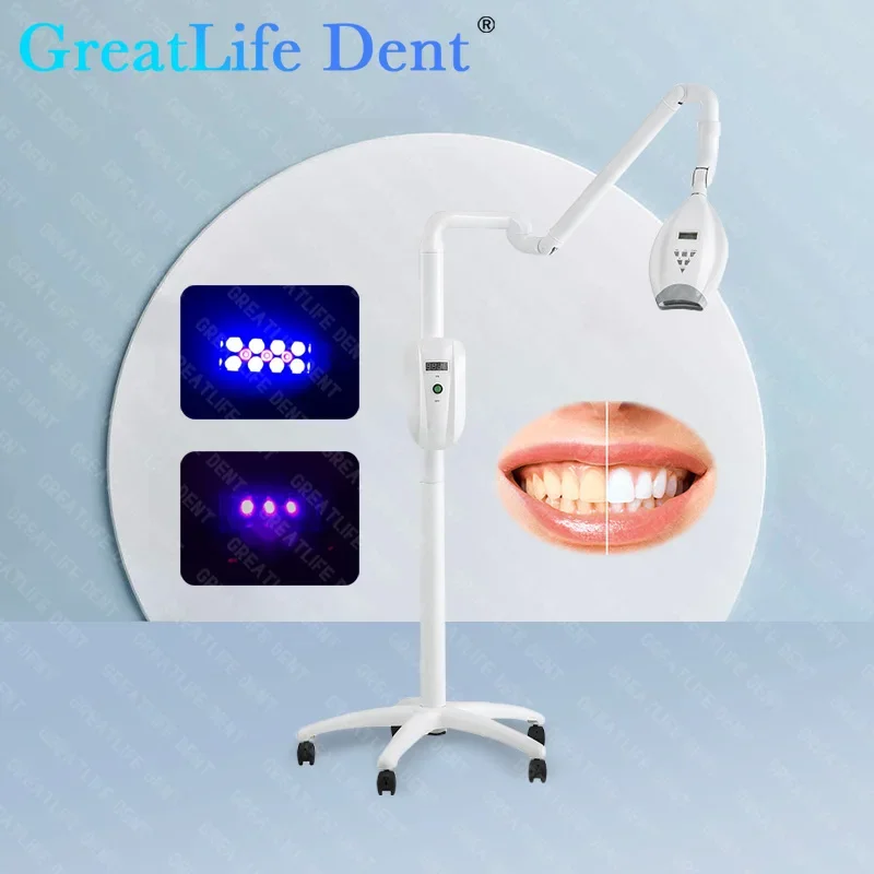 GreatLife Dent Dental Мощное отбеливание зубов 55 Вт 11 светодиодов Машина Холодный синий