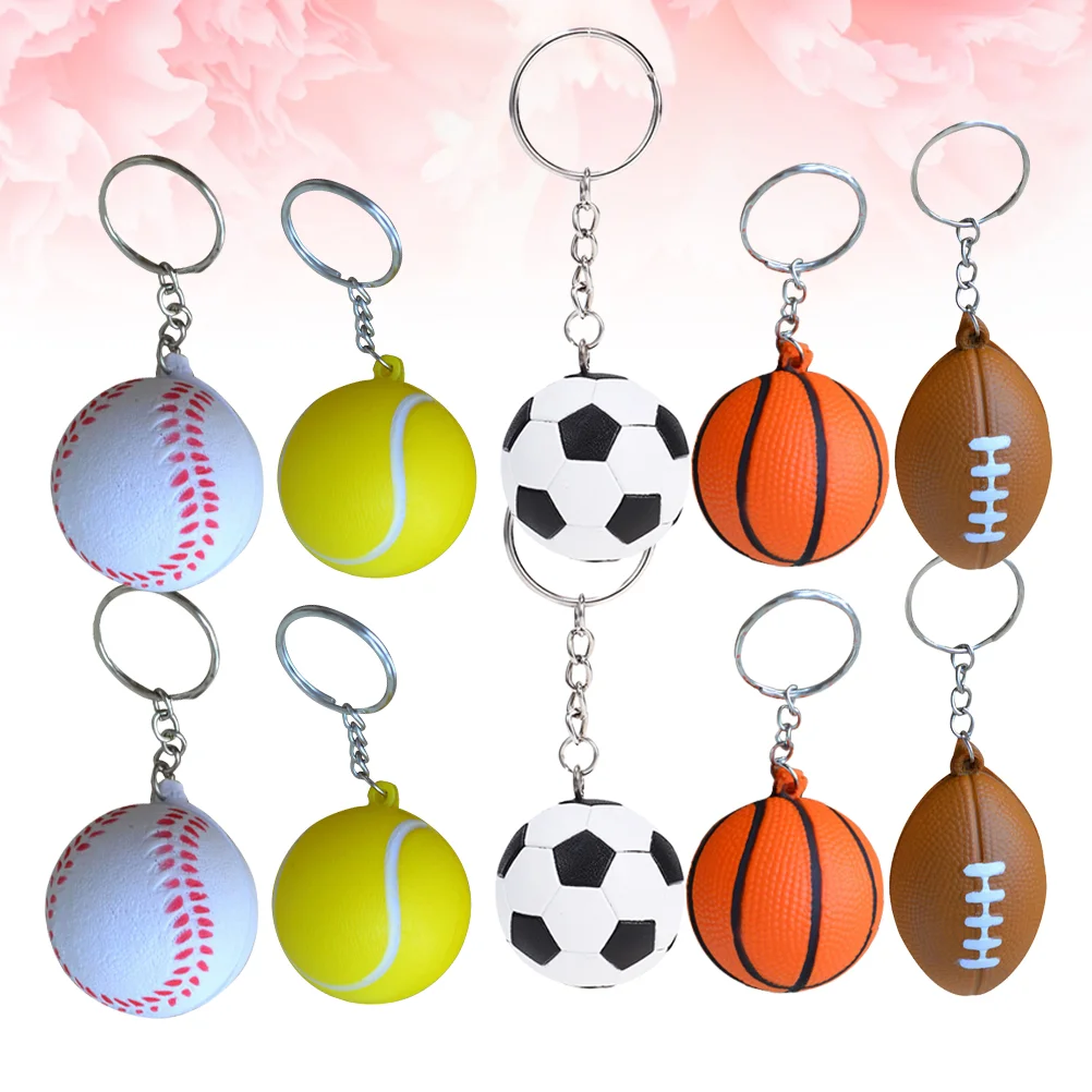 30 шт. брелки в форме шара брелок для ключей из искусственной кожи сувениры