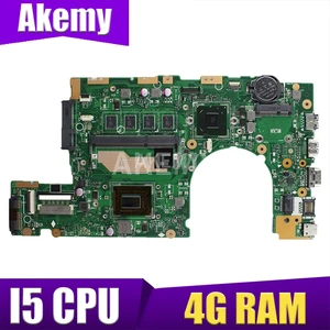 S400CA motherboard REV3.1 For ASUS S400CA I5 -3317/I5-3337CPU 4GB RAM Laptop motherboard S500C S400C S500CA Notebook mainboard