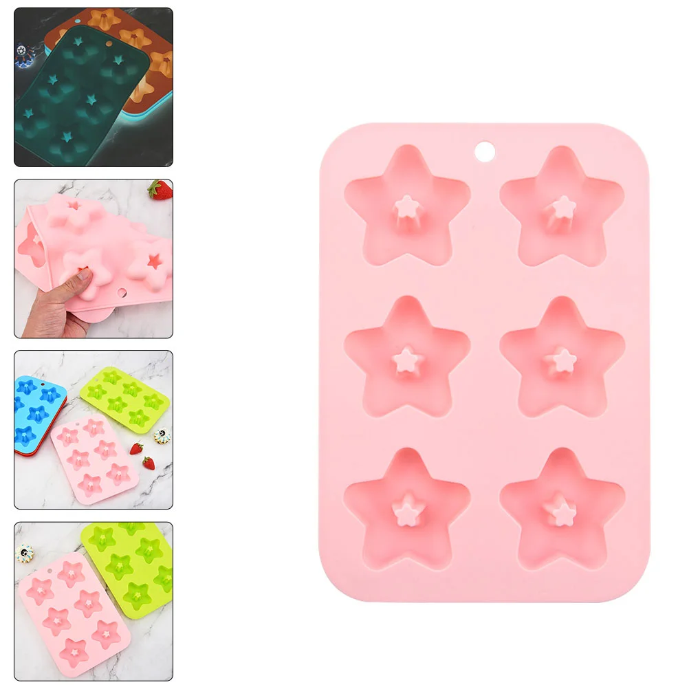 

Silicone Mold Donut Molds Tray Pan Baking Star Cupcake Chocolate Fondant Cake Reusable Muffin Doughnut Candy Making Cup Washable