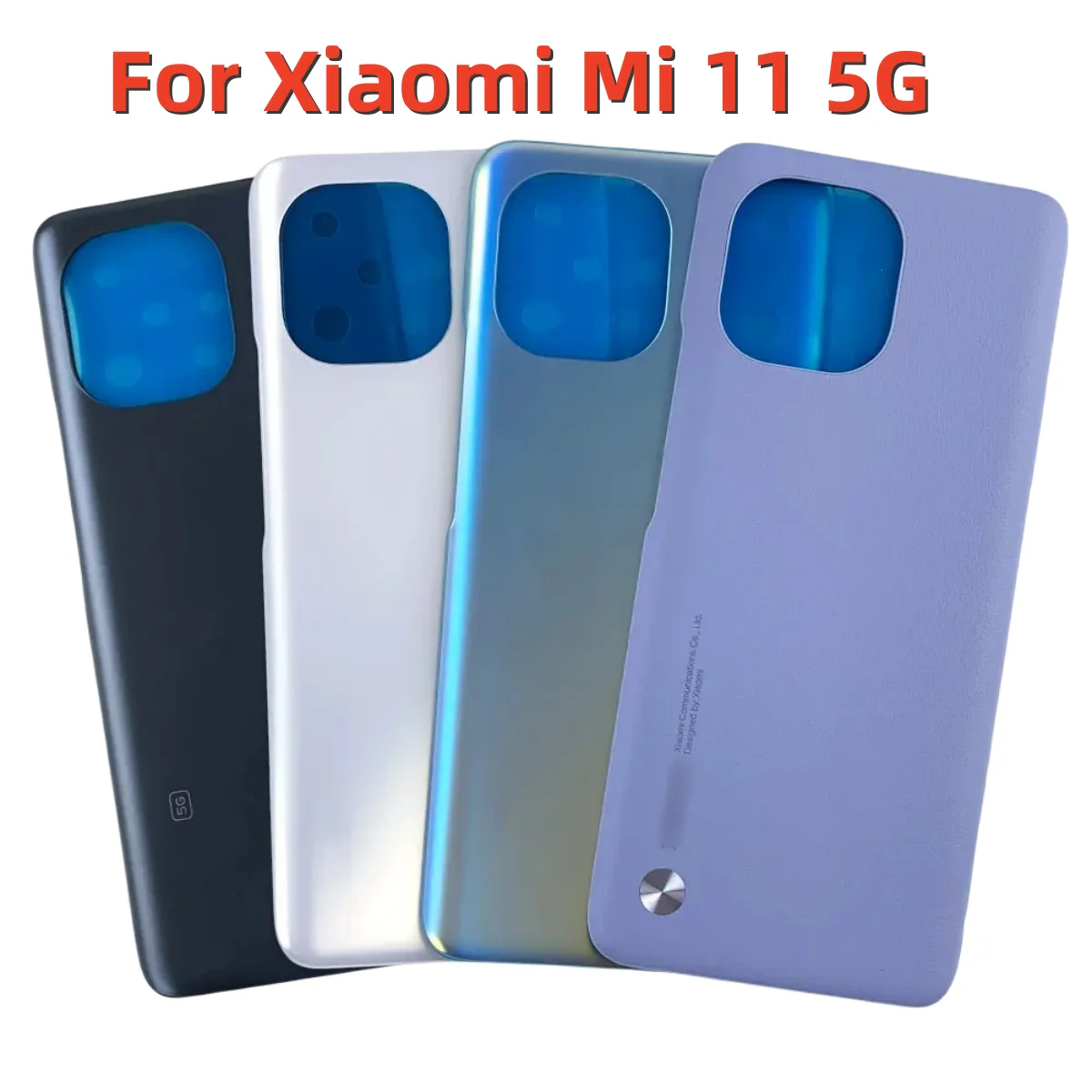 Оригинал для Xiaomi Mi 11 5G M2011K2C M2011K2G Задняя стеклянная крышка батарейного отсека