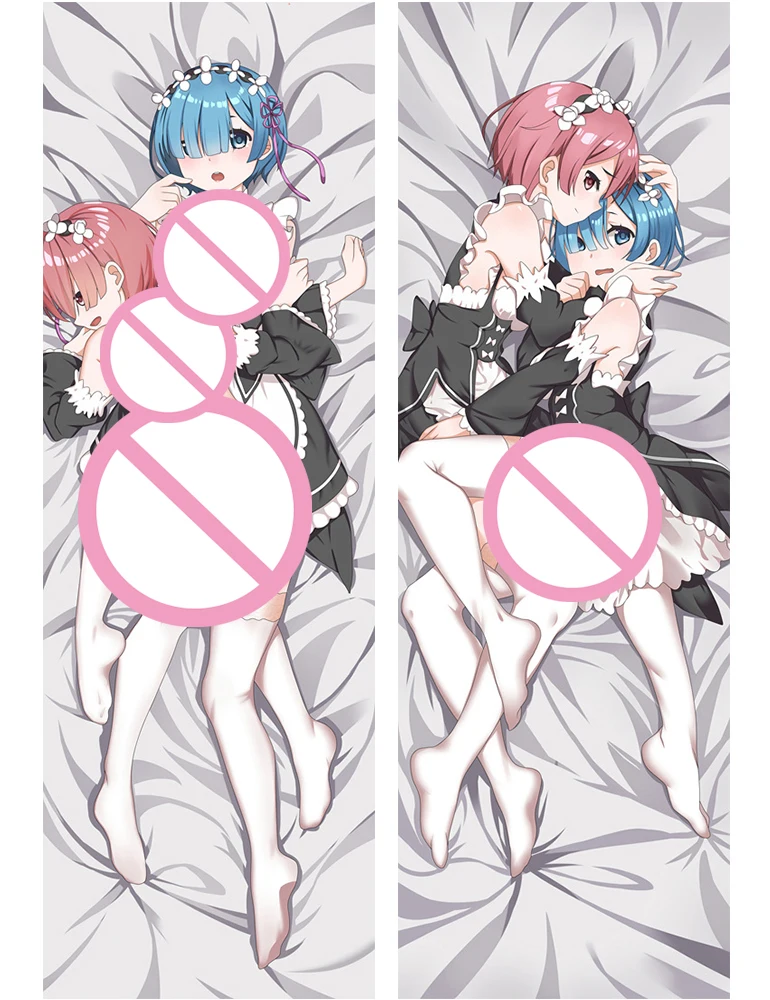 180CM Рем Рэм Подушка Дакимакура Re:zero Чехол Подушки Полноцветная Печать Сексуальные Девушки Аниме Милые Украшения.