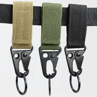 5pcs outdoor backpack external quick access key chain high strength nylon buckle belt buckle hanging camping hiking accessories