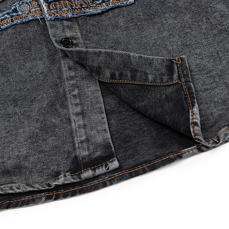 24ss хип-хоп модный джинсовый топ KANYE WEST высокого качества с вышивкой в стиле