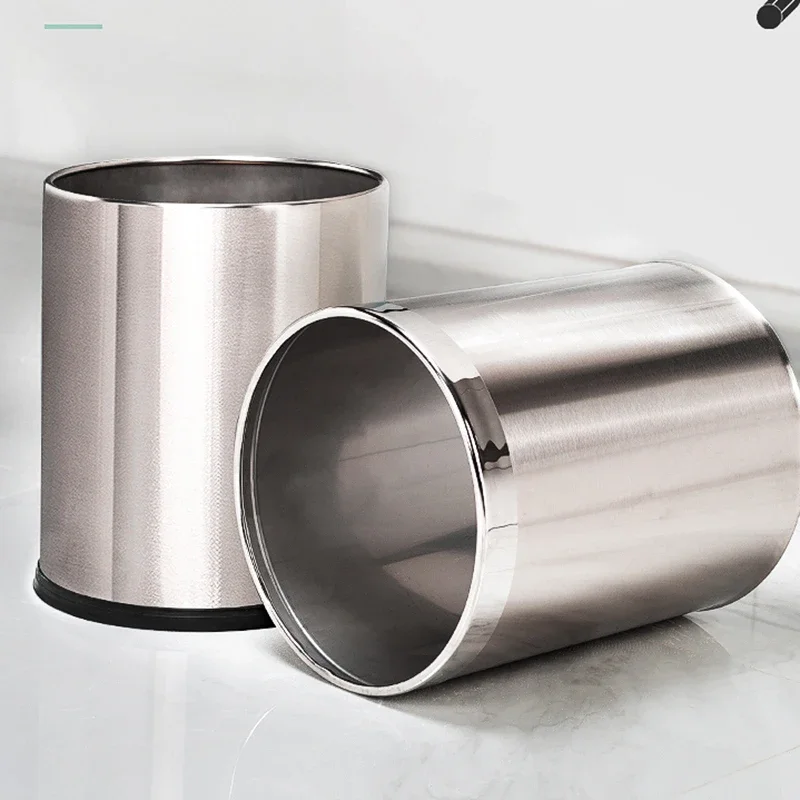 Мусорная корзина из нержавеющей стали для дома с блестками современный макияж