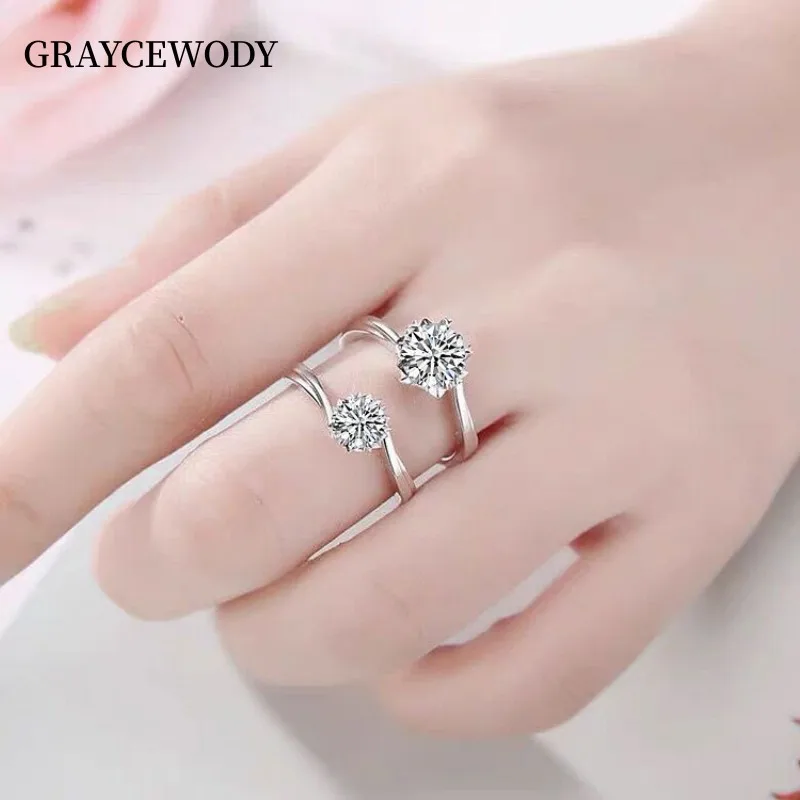 

2023 New Design Prom Party Salon Dinner Wedding Engagement, D Color Top Blue Mosan Diamond Sterling Silver 925 Women's Ring