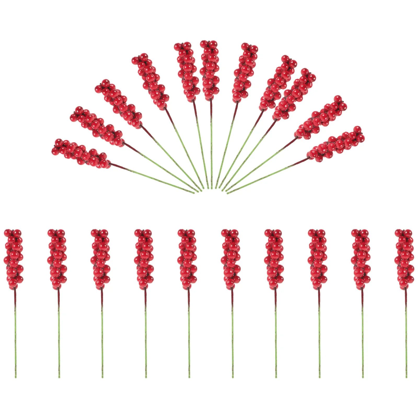 

50pcs Xmas Artificial Berry Fake Berry Stems Christmas Tree DIY Berry Decorations