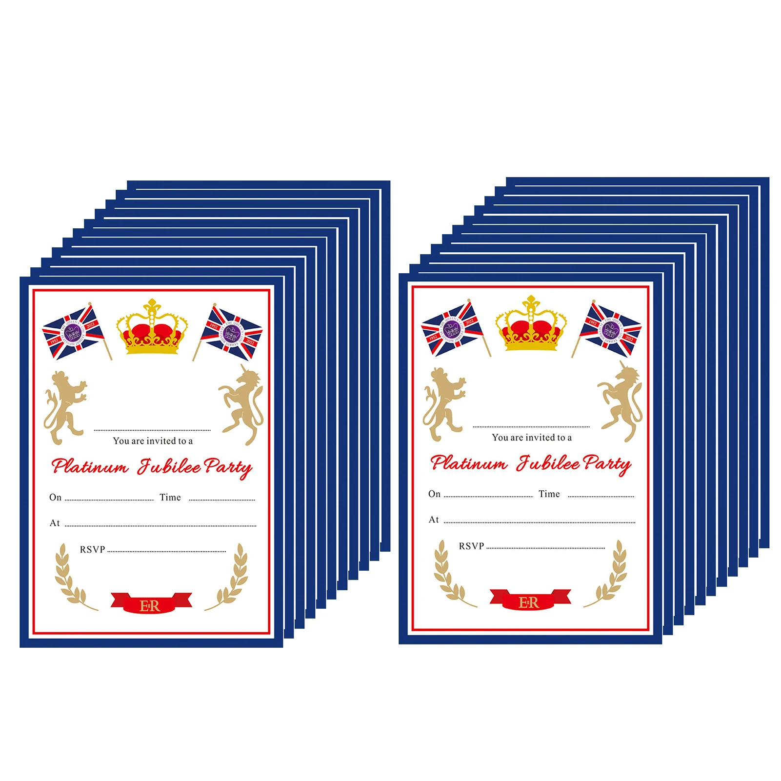 

Юбилейные приглашения 2022, пригласительные открытки с британским флагом, союз Джек, товары для вечеринок, инновационные Пригласительные отк...