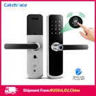 Новый X6 Bluetooth дверной замок со сканером отпечатка пальцев TT приложение код ключ-карта сенсорный Экран Умный Замок безопасности цифровой электронный замок