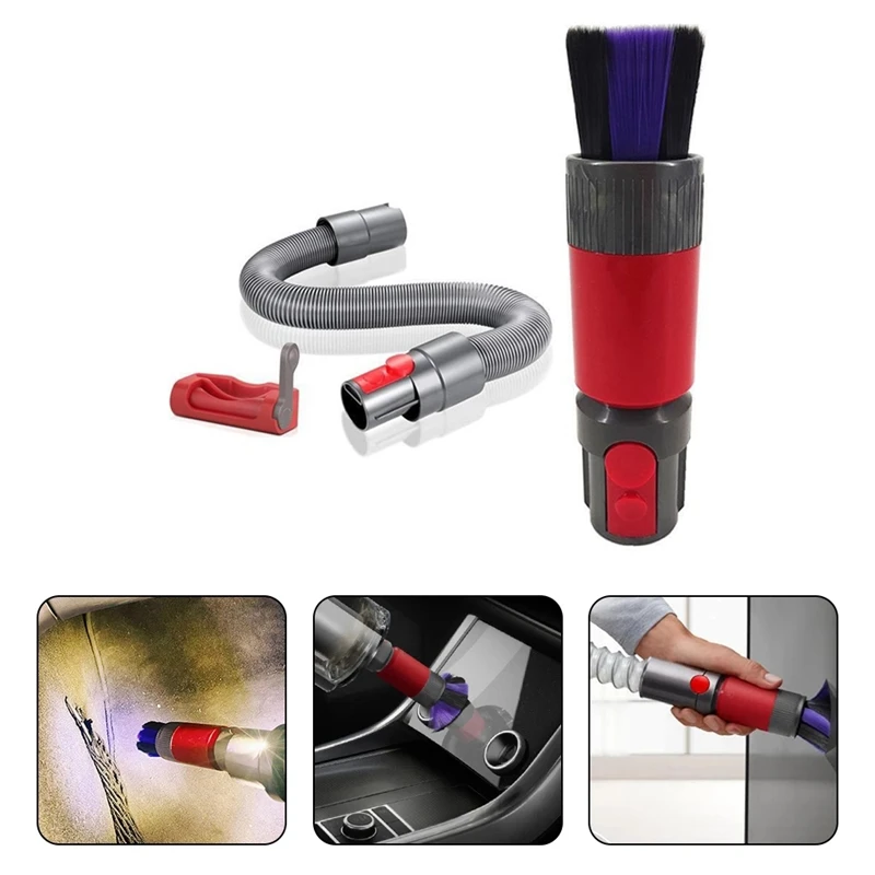 

For Dyson V7 V8 V10 V11 Vacuum Cleaner Accessories Dust Removal Soft Brush Clean Without Trace With Hose+Switch Lock