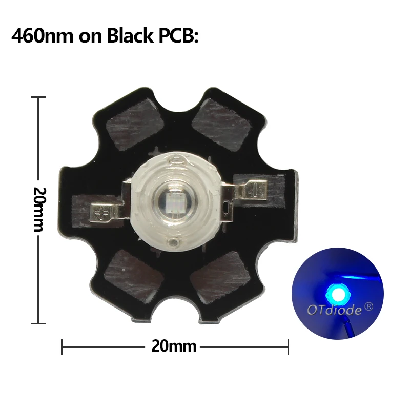 

OTdiode 3W Royal Blue LED Диод для растений