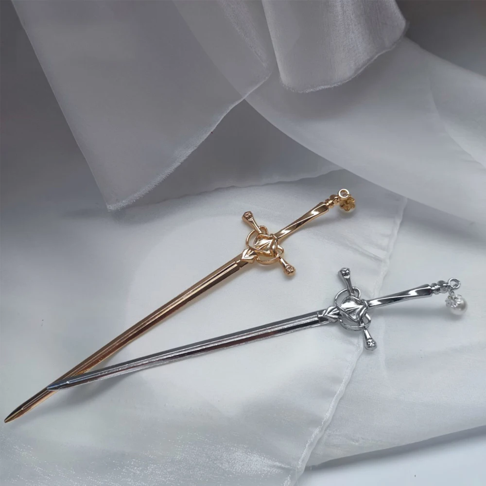 Модная шпилька для волос в виде меча женские аксессуары украшение на тыльную