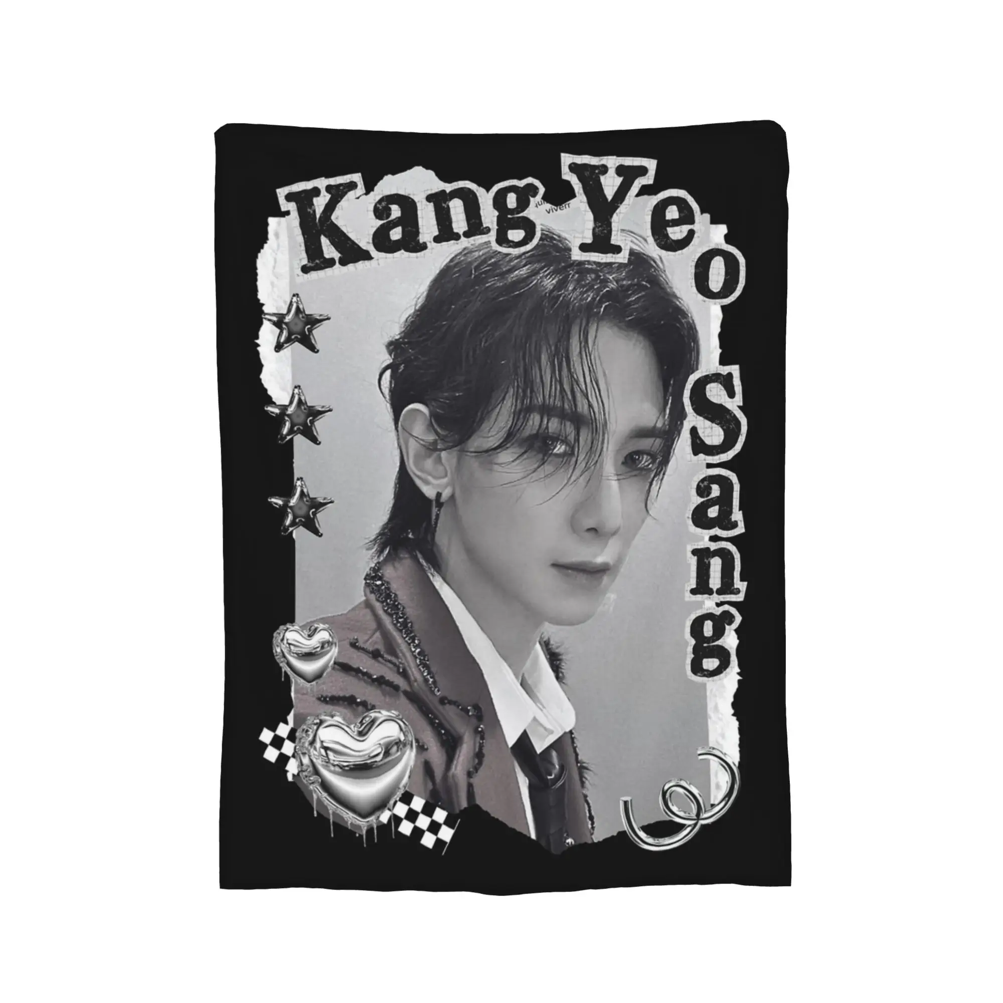 Фото Пледы Kpop Boy Group A-Ateez Yeosang: фланелевые, летние, дышащие, супермягкие, для кровати и офиса №2