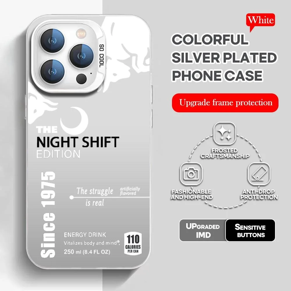 Фото Красочный чехол для телефона черного цвета lMDColor Silver Shell для lPhone 16, 16e, 15, 14, 13, 12, 11 Pro Max Plus R-RedE inB-B-Bulles с 1975 г. №2