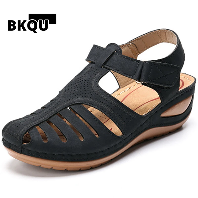 

New Women's Sandals Premium Orthopedic Bunion Corrector Flats Casual Soft Sole Beach Wedge Vulcanized Shoes Zapatillas De Mujer