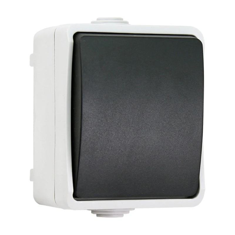 N0HB 10A Наружная настенная атмосферостойкая пластиковая коробка переключателей Одиночные погодостойкие переключатели Ip44