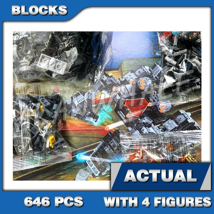 

646pcs Super Fighter Knightcrawler Tunnel Attack Parademons Flash Mother Box 10845 Building Blocks Toy Compatible With Model