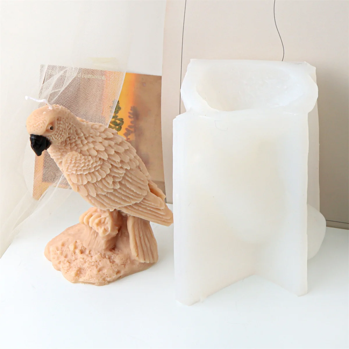 Силиконовая форма для свечей в форме птицы рукоделия и домашнего декора идеально