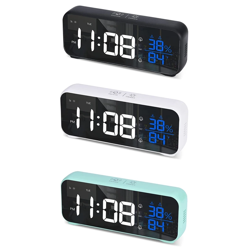 

Alarm Clock For 6.8 Inch Large Display Digital Alarm Clock With USB Charger,Alarm Clocks For Bedrooms Office Kids