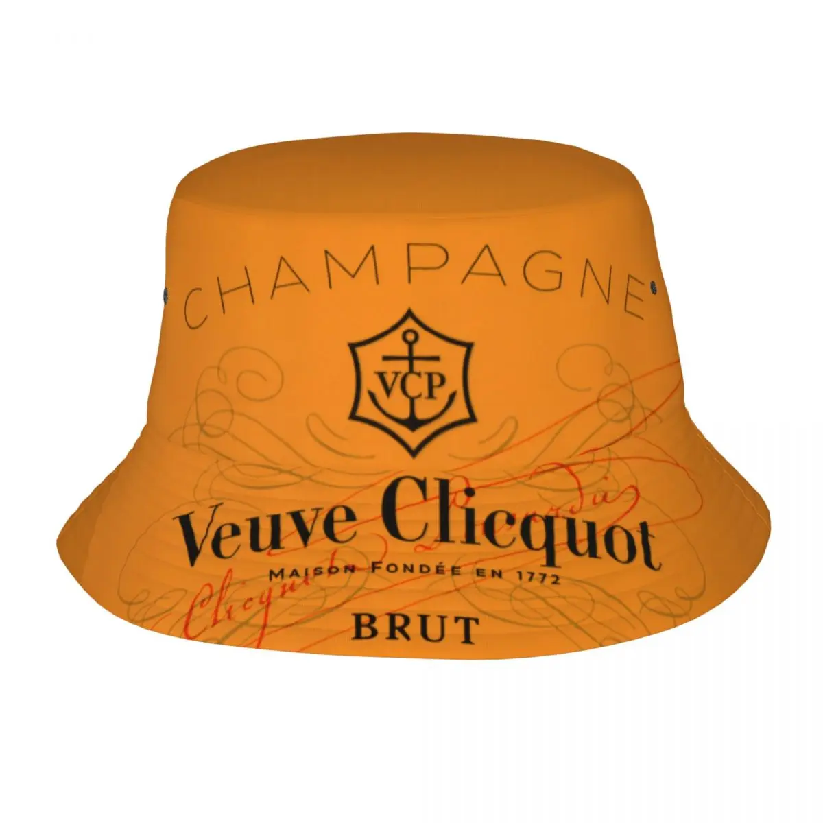 

Clicquots Champagne Unisex Bucket Hat Personalized Summer Beach Sun VCP Hats