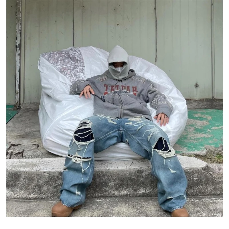 2023ss New Vintage Hole High-Quality Casual Jeans For Men And Women