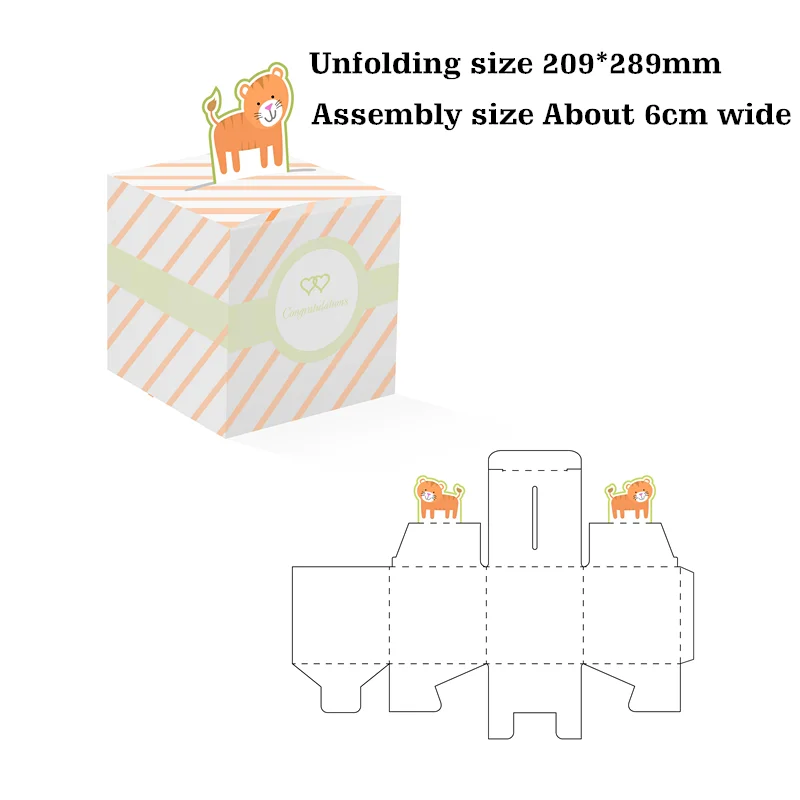 

Ручная роспись этикеток мини 3D коробка металлические штампы для новинки 2022 Скрапбукинг Бумага рамка карточки ремесло поставки без штампа