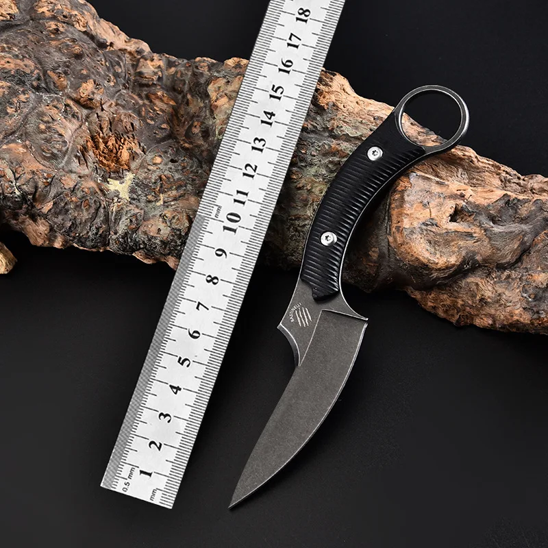 

440c Steel Survival Fixed Blade EDC Hand Tool Outdoor Camping Utility Self Defense Hunting Army Tactical Knife