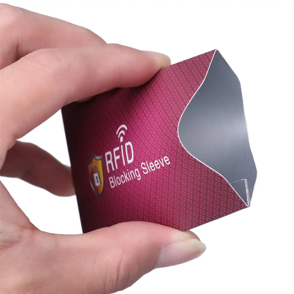 Фото 5 шт. Новые защитные чехлы для кредитных карт с блокировкой RFID, держатели для карт, защитные футляры №2