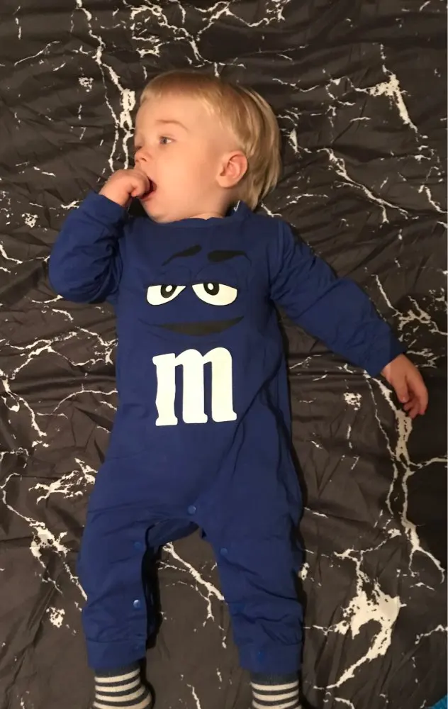 Комбинезон с длинным рукавом и круглым вырезом для новорожденных мальчиков