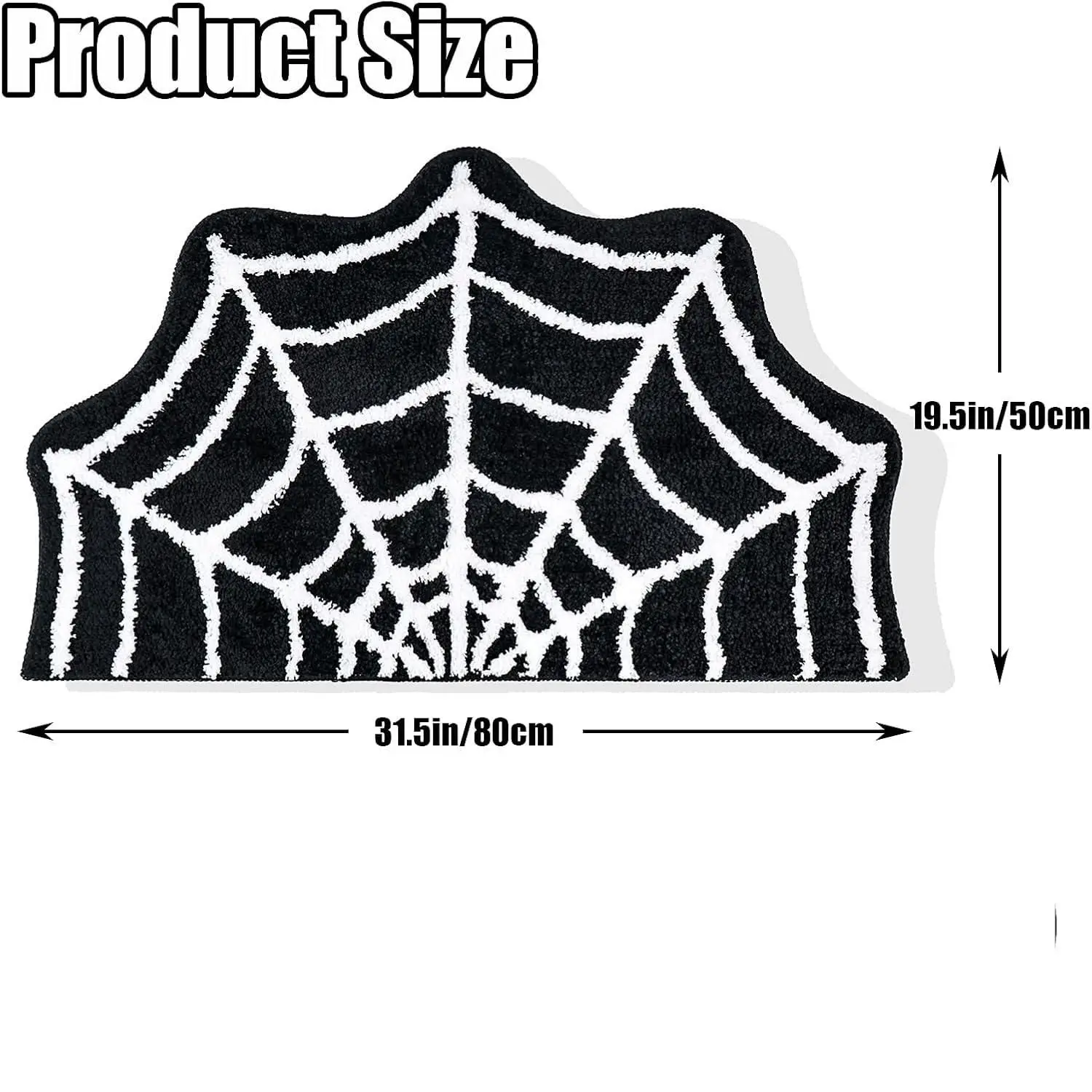 Vikama Полукруглый Коврик С Паутиной Диатомовой Землей Для Ванной Комнаты Кухни
